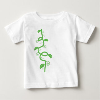 T-shirt Pour Bébé Vert et la tige de haricot