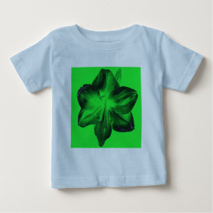 T-shirt Pour Bébé Vert foncé sur vert clair Amaryllis