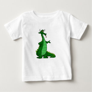 T-shirt Pour Bébé Vert idiot de dragon