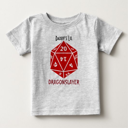 T-shirt Pour Bébé Vêtement Geek Red Die (Devant)