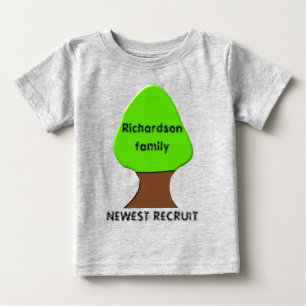 T-shirt Pour Bébé Vêtement personnalisé pour bébé pour l'arbre généa