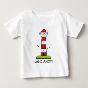 T-shirt Pour Bébé Vêtements nautiques pour enfants   Cartoon phare r