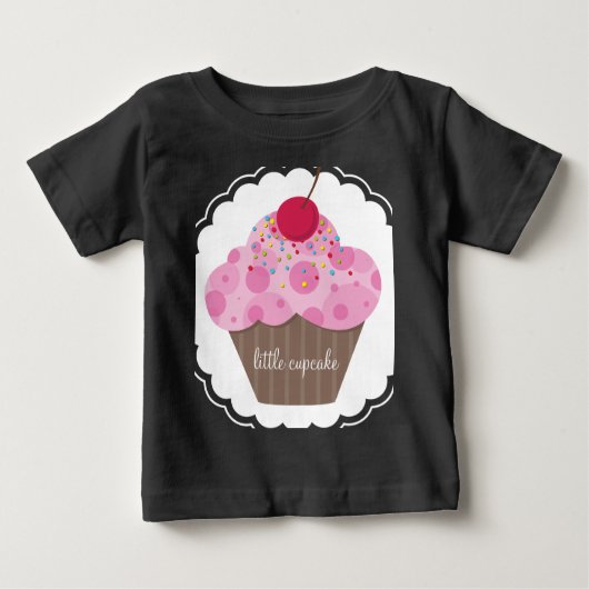 T-shirt Pour Bébé VÊTEMENTS POUR BÉBÉ :: cupcake doux (Devant)