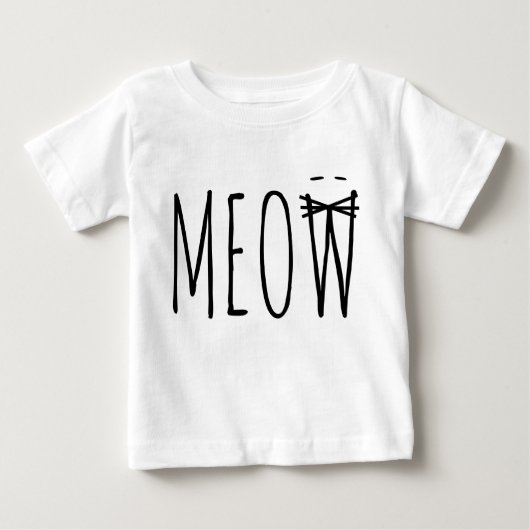 T-shirt Pour Bébé Vêtements pour bébés et pour bébés - Meow chat sia (Devant)