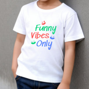 T-shirt Pour Bébé Vibes amusantes T-shirt bébé   DP7Art