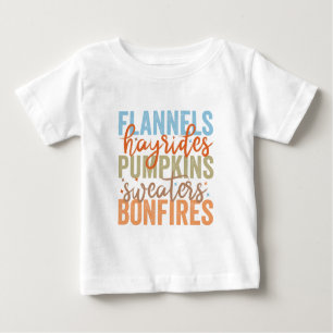 T-shirt Pour Bébé Vibes d'automne amusantes
