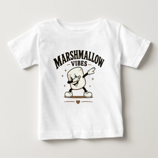 T-shirt Pour Bébé Vibes de marshmallow (Devant)