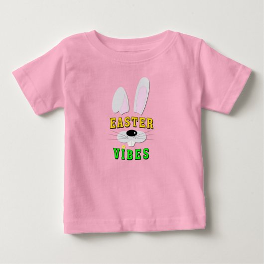 T-shirt Pour Bébé Vibes de Pâques (Devant)