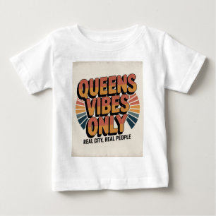 T-shirt Pour Bébé Vibes de Reines uniquement