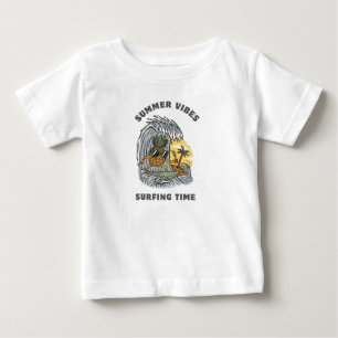 T-shirt Pour Bébé Vibes d'été temps de surf
