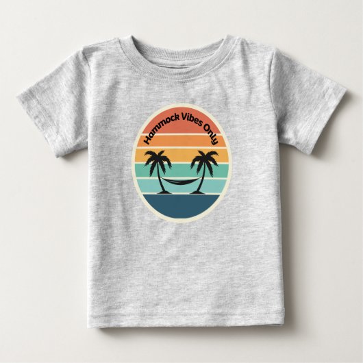 T-shirt Pour Bébé Vibes Hammock (Devant)