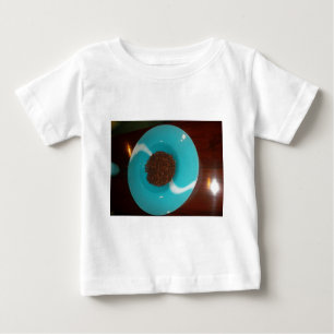 T-shirt Pour Bébé Vibes Java : Coffee Beans et Cyan Blue Bowl Art