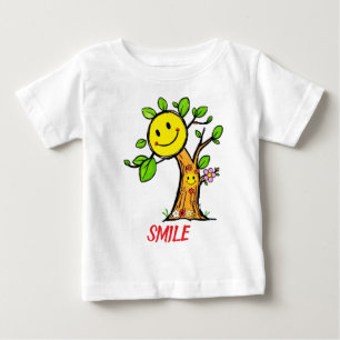 T-shirt Pour Bébé Vibes positives "Smile Tree"