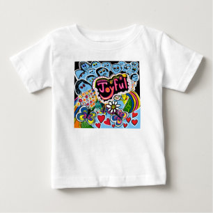T-shirt Pour Bébé Vibrations Joyeuses Célèbrent le Bonheur et la Sol