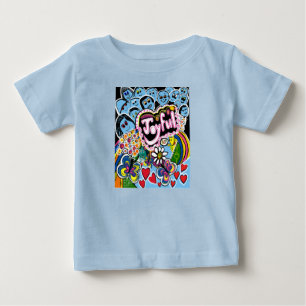 T-shirt Pour Bébé Vibrations Joyeuses Célèbrent le Bonheur et la Sol