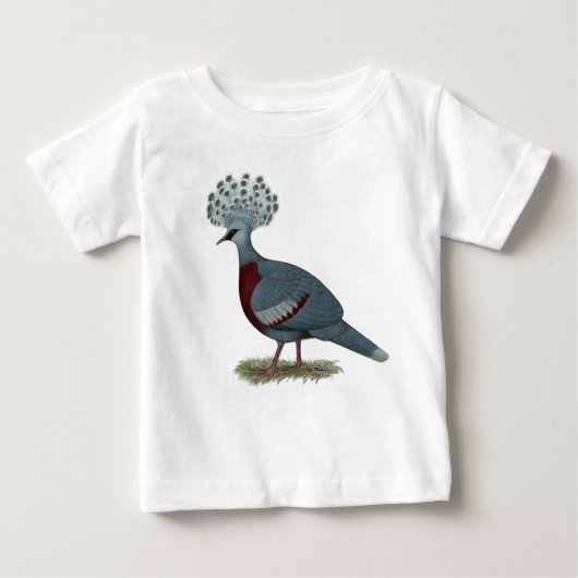 T-shirt Pour Bébé Victoria Crowne Pigeon (Devant)
