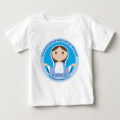 T-shirt Pour Bébé Vierge Marie béni (Devant)