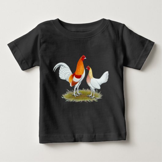 T-shirt Pour Bébé Vieux coq nain anglais de jeu : Pyle rouge (Devant)