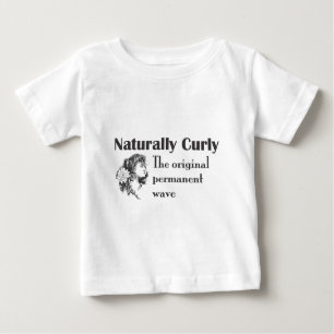 T-shirt Pour Bébé Vieux Monde Naturellement Curly