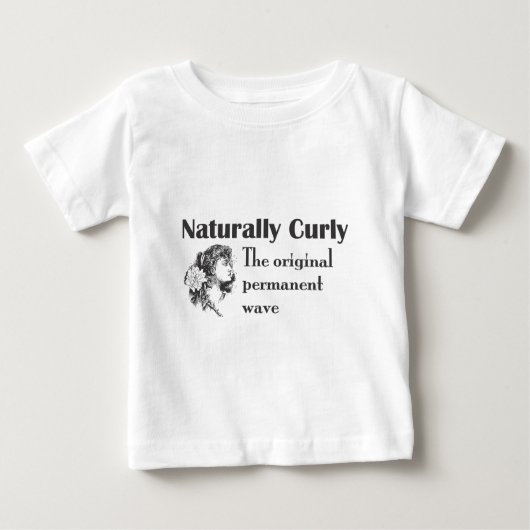T-shirt Pour Bébé Vieux Monde Naturellement Curly (Devant)