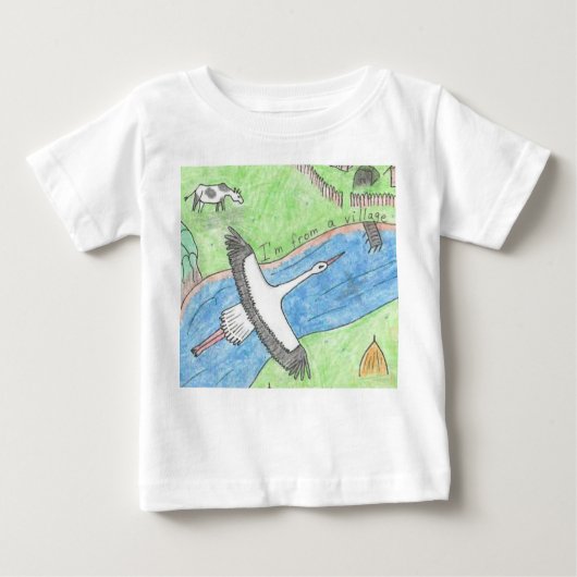T-shirt Pour Bébé Village Vibes (Devant)