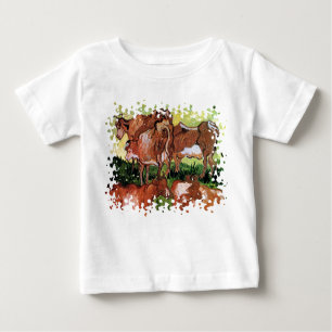 T-shirt Pour Bébé Vincent Van Gogh - Vaches (Après Jordaens)