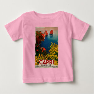 T-shirt Pour Bébé Vintage Capri L'Isola del Sole Italie