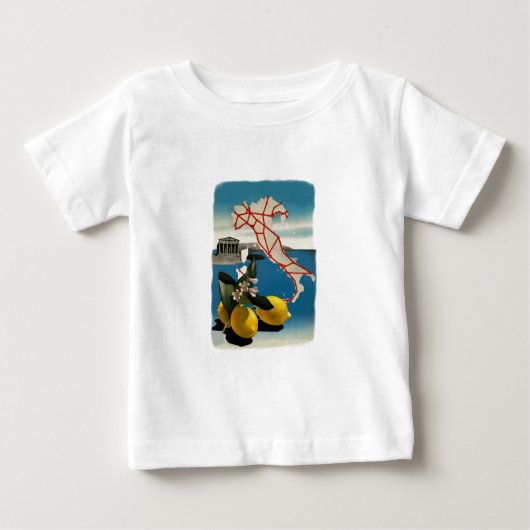 T-shirt Pour Bébé Vintage Italie (Devant)