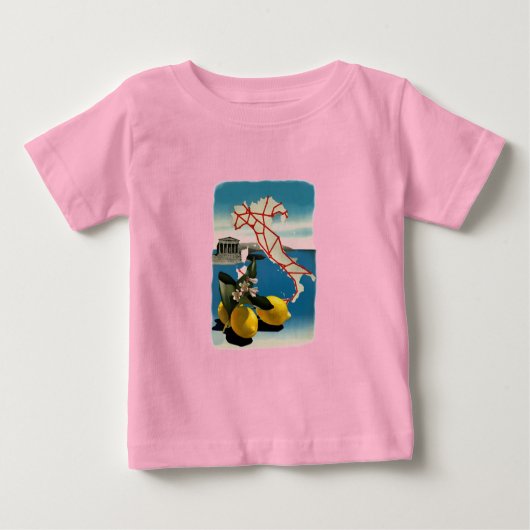 T-shirt Pour Bébé Vintage Italie (Devant)