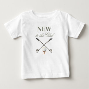 T-shirt Pour Bébé Vintage Neutre Nouvelle au Club Fête Prénatale de