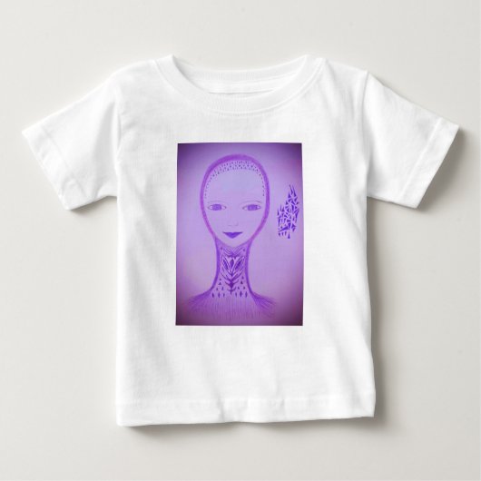T-shirt Pour Bébé Violet (Devant)