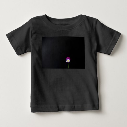 T-shirt Pour Bébé Violet Fleur iccna (Devant)