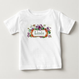 T-shirt Pour Bébé Violet Vintage coloré bébé