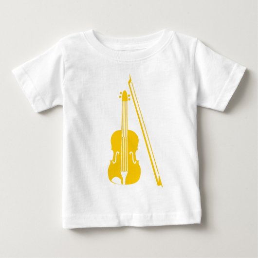 T-shirt Pour Bébé Violon - Ambre (Devant)