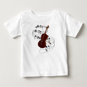 T-shirt Pour Bébé Violoncelle