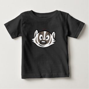 T-shirt Pour Bébé Visage de blaireau de boomer du raton laveur   de