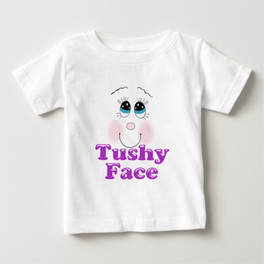 T-shirt Pour Bébé visage de fessier (Devant)