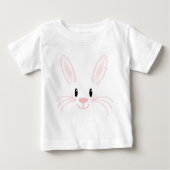 T-shirt Pour Bébé Visage de lapin (Devant)
