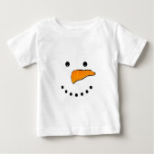 T-shirt Pour Bébé Visage de neige (Devant)