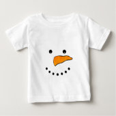 T-shirt Pour Bébé Visage de neige (Devant)