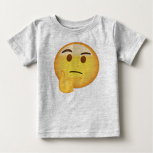 T-shirt Pour Bébé Visage de pensée Emoji