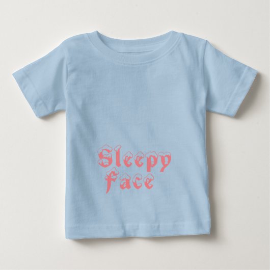 T-shirt Pour Bébé Visage endormi : (Devant)