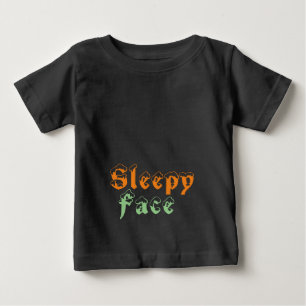 T-shirt Pour Bébé Visage endormi :