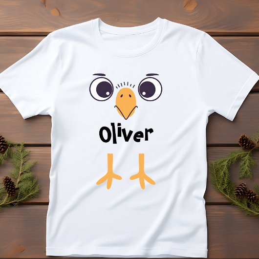 T-shirt Pour Bébé Visage et jambes d'oiseaux amusants