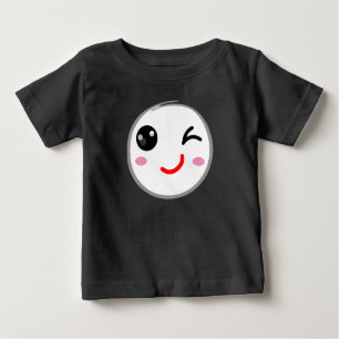 T-shirt Pour Bébé Visage éveillé, Sourire éveillé