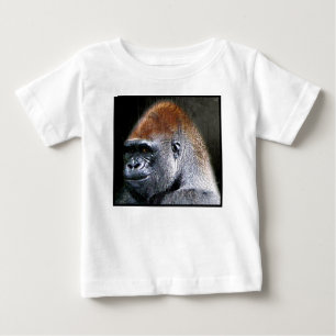 T-shirt Pour Bébé Visage grunge de plan rapproché de gorille de