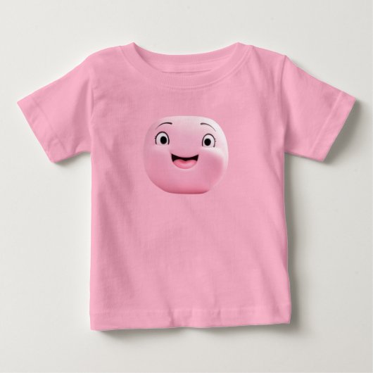 T-SHIRT POUR BÉBÉ VISAGE ROSE (Devant)