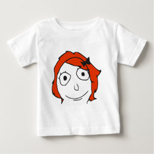 T-shirt Pour Bébé Visage rouge Meme de rage de cheveux de Derpina
