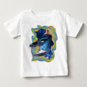 T-shirt Pour Bébé Visiteurs de l'espace (Devant)