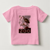 T-shirt Pour Bébé Visitez le zoo - l'affiche de WPA - (Dos)